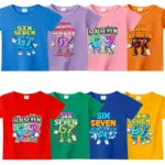 Steal A Brainrot Boys Girls Cute T-shirts 67 Six Seven Cartoon Anime Printed Short Sleeves Summer Comfortable Cool Clothes Gifts