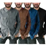 Men's Shirt New Denim Cardigan Jacket Multi-color And Multi-size