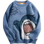 Oversized Turtleneck Hip Hop Loose Knit Jumper Pullover High Collar Sweater