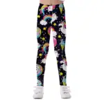 Girls' Leggings,Classic Spring Summer Pants,Stretch Trousers,Print Elastic Children's Trousers,Children's Lightweight Bottoms