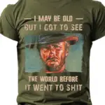 Men's Retro Western Denim 3D Printed T-Shirt Personality Street Men's T-Shirt Fitness Oversized T-Shirt Outdoor Fashion T-Shirt