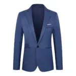 2026 Men Suit Coat Slim Fit Solid Color Business Blazer Single Button Suit Coat Office Style Wedding Evening Party Jacket