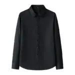 Solid Color Men's Long-sleeved Shirt Business Casual Shirt