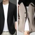 Men's Lightweight Summer Suit Jacket - Ultra-Thin, Breathable, High Elasticity Ice Silk Sun Protection, Casual Blazer