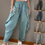 Female Streetwear 2025 Casual Ankle Length Trousers