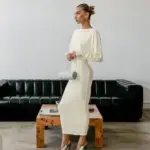 Winter Long Sleeve Round Neck Backless