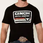 Men's T-shirt Cotton Western denim short sleeve crew collar with bull and striped design T-shirt y2ko collar short sleeve unisex