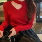 Basic Hollow Out Women Sweaters Autumn Winter Tops Slim Jumper Soft Warm Pull Women Pullover Knitted Sweater 2026