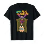 AAAHH Monsters Trench Coat Disguise Graphic Tee Men Breathable Cotton Short Sleeve T-Shirt