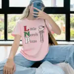 Little Nero’s Pizza Shirt Funny Home Alone Tee Retro 90s Movie Parody Pizza Graphic Unisex Women Men T Shirt Sweatshirt