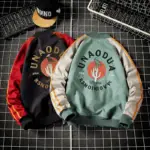 Male Jacket High Street Stand Collar Long Sleeve Men Outerwear